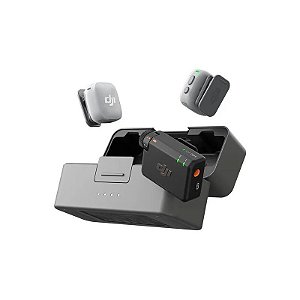 Microfone DJI Mini 2 (2 transmissores + 1 receptor + estojo de carregamento)