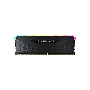 Memória RAM DDR4 Corsair Vengeance RGB RS 3200 MHZ 16 GB - Preto (CMG16GX4M1E3200C16)