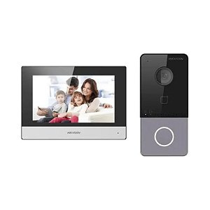 Kit de Videoporteiro Eletrônico Hikvision DS-KIS603-P (invólucro feio)
