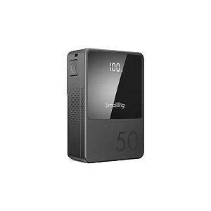 Bateria Smallrig VB50 Mini V Mount 3979B - 50W - USB-C - D-Tap/BP - 3400mAh - Recarregável