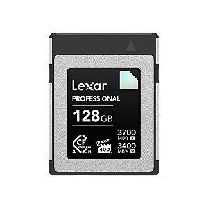 Cartão de Memória Cfexpress Tipo B Lexar Professional Diamond 3700-3400 MB/s 128 GB (LCXEXD4128G-Rneng)