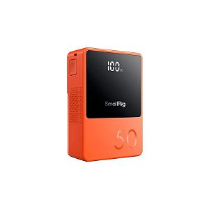 Bateria Smallrig VB50 Mini V Mount 4871 - 50W - USB-C - D-Tap/BP - 3400MAH - Recarregável