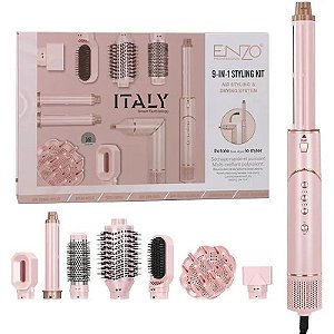 Kit Secador com Escova 9 em 1 Enzo EN-755P 1500W 220V 50/60Hz