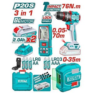Kit de Ferramentas - Total TOSLI250511 (3 peças)