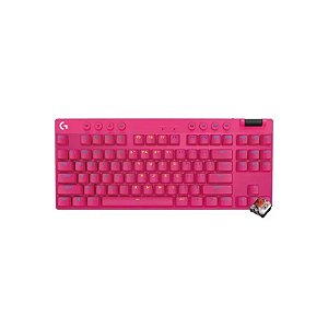 Teclado Logitech G Pro X TKL Lightspeed Wireless Rosa - 920-012154