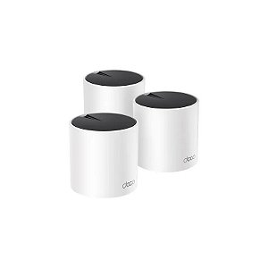 Kit TP-Link Deco X55 (3 Peças) Mesh Wi-Fi 6 AX3000 Dual-Band para Casa Inteira