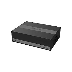 Kit CCTV de Vigilância Hikvision DVR DS-J142I/E04HGHI 4 Canais + 4 Câmeras - Preto