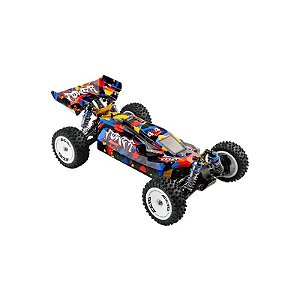 Carro Elétrico Speed Racing de Automodelo 4WD 124007 - Escala 1/12 - 75KM/H - Recarregável - com Controle - Preto