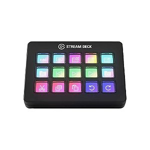 Painel de Controle Elgato Stream Deck Scissor MK.2 com 15 Teclas - Preto (10GBL9901)