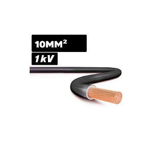 Cabo Flexível Silnax 1KV Hepr 1x10mm 100m Preto