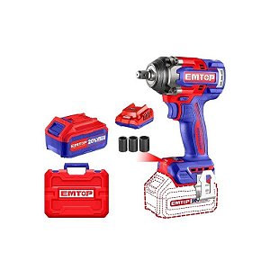 Chave de Impacto Sem Fio Emtop 500NM 1/2 20V 220V