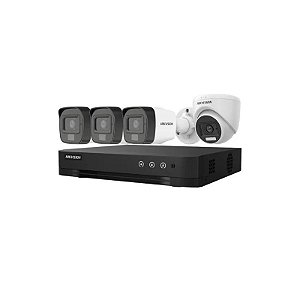 Kit DVR Hikvision 04CH KIT-7204HGHI-4CAM/HL 2.8MM