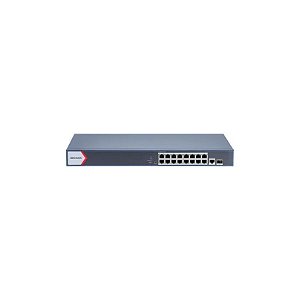 Hub Switch PoE 16 Portas Gigabit RJ45 SFP Hikvision DS-3E1518P-Ei
