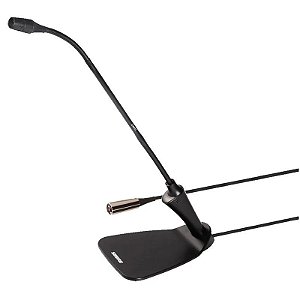 Microfone de Mesa Shure CVG12D-B/C 31 cm com Fio Preto