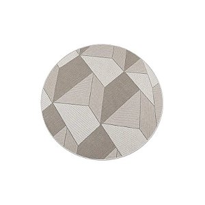 Tapete Redondo Turco de Seda Geométrico Borego 200 X 200 CM