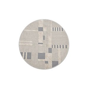 Tapete Redondo Turco de Seda Geométrico Borego 200 X 200 CM