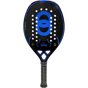 Raquete de Beach Tennis Joog Netuno 3K Pro Full Carbon EVA Pro Preto/Azul