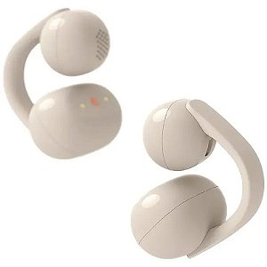 Fone de ouvido Sony WF-LC900/CZ LinkBuds Clip Bluetooth - Bege Acinzentado