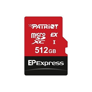 Cartão de Memória Micro SDXC Express Patriot Ep Series 512GB 800MBS - PEF512GEPEXMCX