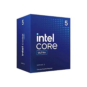 Processador Intel Core Ultra 5 225F LGA 1851 4.9GHZ 20MB BX80768225F