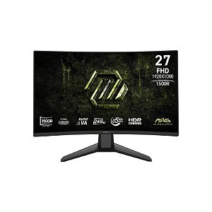 Monitor Gamer MSI Mag 274CF X24 - Full HD - 240Hz - DisplayPort/HDMI - 27 Polegadas