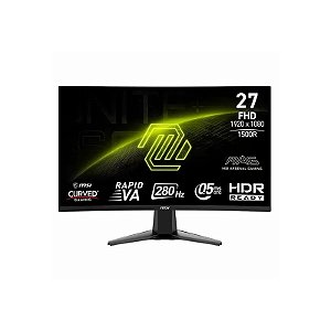 Monitor Gamer MSI Mag 276CXF 27" Full HD Curvo 280Hz HDMI DP - Preto