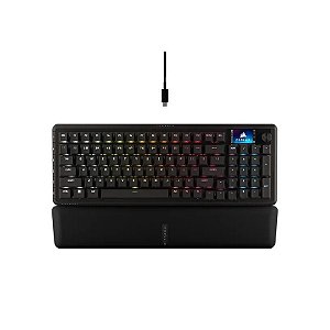 Teclado Gamer Mecânico Corsair Vanguard 96 8K 96% RGB USB Switch MX Plasma - Preto (CH-91E901E-NA)