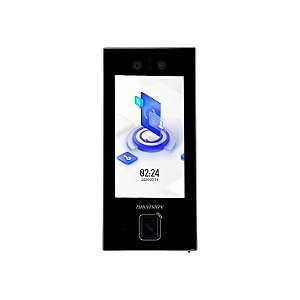 Terminal de Acesso Facial Hikvision DS-K1T344MBWX-E1 Touch 4,5" 2MP - Preto