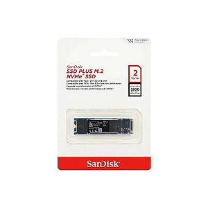 SSD Sandisk Plus SDSSDA3N-2T00-G26 - 2TB - 3200MB/s - M.2 Nvme