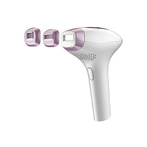 Depilador Elétrico Gama Leia-Ic 914/3877 - Ipl - 3 Em 1 - 999.999 Flashes - Bivolt - Branco e Lilás