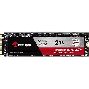 Unidade de Estado Sólido KeepData 2TB NVMe PCIe Gen 3.0 x4 - KDNV2T-J12