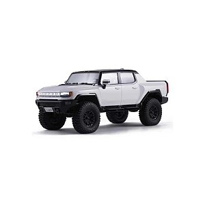 Carro FMS 1/18 FCX18 Hummer Ev 4WD Crawler White RTR FMS11852RTRWH