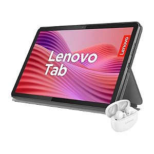 Tablet Lenovo Tab WiFi 10,1" 4GB/128GB Luna Grey + Fone de Ouvido e Capa