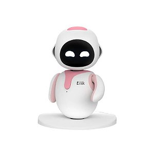 Robô Inteligente Interativo de Mesa Eilik - Rosa/Branco
