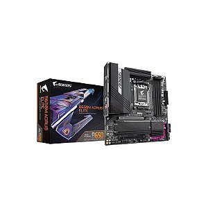 Placa Mãe Gigabyte B650M Aorus Elite Ax DDR5 Soquete AM5 Chipset AMD B650 Micro ATX