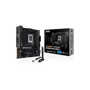 Placa Mãe Asus Tuf Gaming B760M Plus Wifi II Soquete LGA 1700 Chipset Intel B760 DDR5 Micro ATX