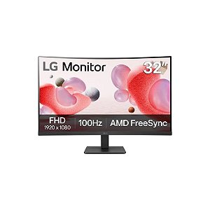 Monitor LG 32MR50C-B 32" Full HD Curvo 100HZ HDMI D-Sub - Preto