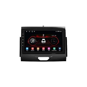 Kit Multimídia Hetzer Hpro 4G Ford Ranger 2016/22 9" Android 14 4 + 64 GB Preto