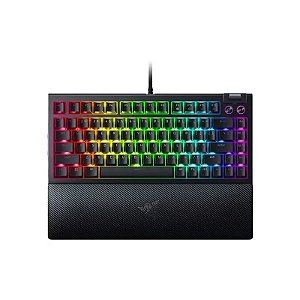 Teclado Gamer Razer Blackwidow RGB 75% Switch Razer Orange - Preto