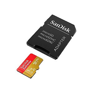 Cartão de Memória Sandisk Extreme SDSQXAV-1T00-GN6MA - 1TB - Micro SD com Adaptador - 190MB/s