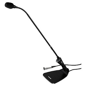 Microfone de Mesa Shure CVG18D-B/C com Fio Preto