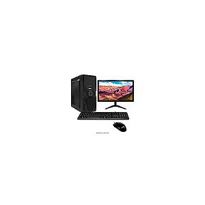 PC Montado Intel Core i3 4160 de 3.6GHZ 8GB de Ram / 128GB SSD + Monitor / Mouse / Teclado - Preto