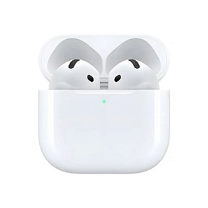 Fone de Ouvido Sem Fio Apple Airpods 4 Anc MXP93BE com Estojo de Carregamento USB-C - Branco (Anatel)