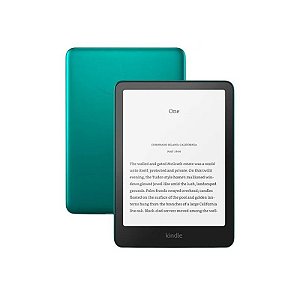 Leitor de Livro Eletrônico Amazon Kindle Paperwhite de 6,8" 32GB Signature 2024 - Jade Metálico