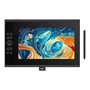 Monitor de Desenho Mesa Digitalizadora Ugee UE12 Plus 11,9" - Preto