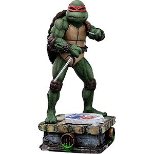 Estátua Iron Studios Tartarugas Ninja Raphael - Escala 1/10