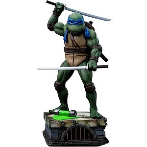 Boneco Iron Studios Tartarugas Ninja Leonardo - Escala 1/10