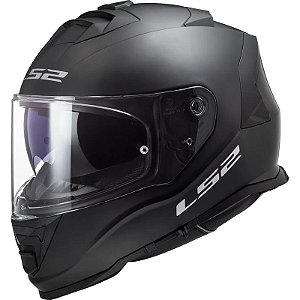 Capacete para Moto LS2 Storm II FF800 - Tamanho 2XL (63 cm) - Preto Fosco