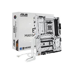 Placa Mãe AMD (AM5) Asus B850 Max Gaming W Wifi White