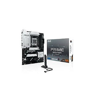 Placa-mãe AM5 Asus X870-P Prime Wifi DDR5/ HDMI/ M.2/ RGB/ 2USB-C/ 4M2